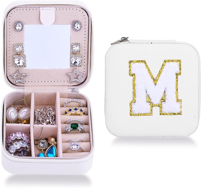 Personalized Travel Jewelry Case for Her - Graduation Gift