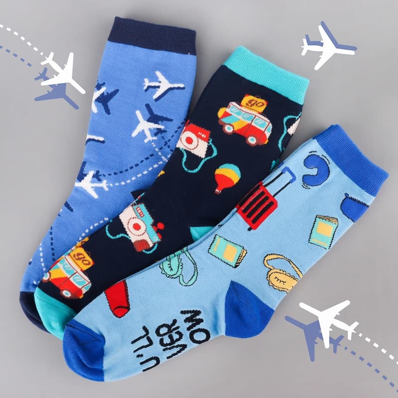 Funny Cat & Plant Socks for Women - Perfect Gift for Mom