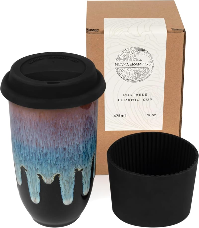 Travel Coffee Tumbler - 16oz Microwave & Dishwasher Safe
