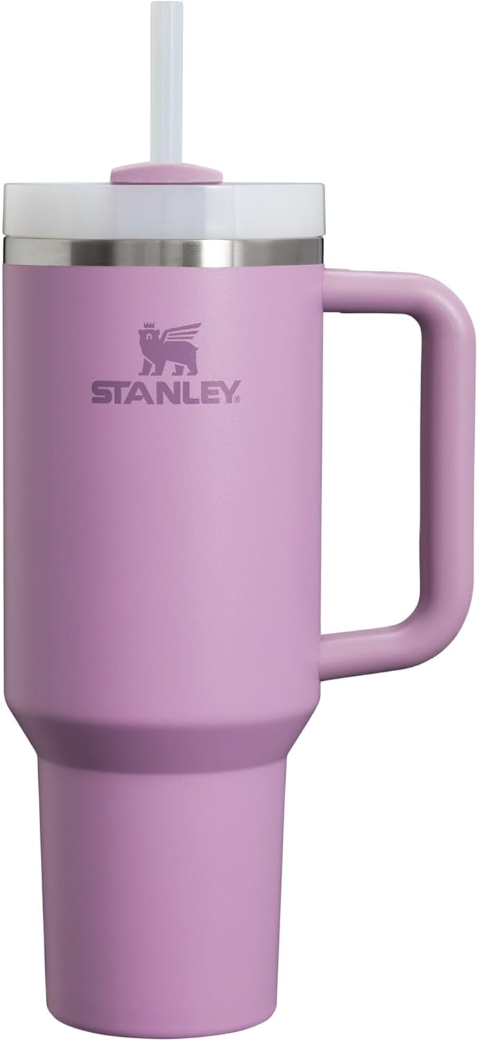 Lilac 40 oz Insulated Stainless Steel Tumbler with Handle
