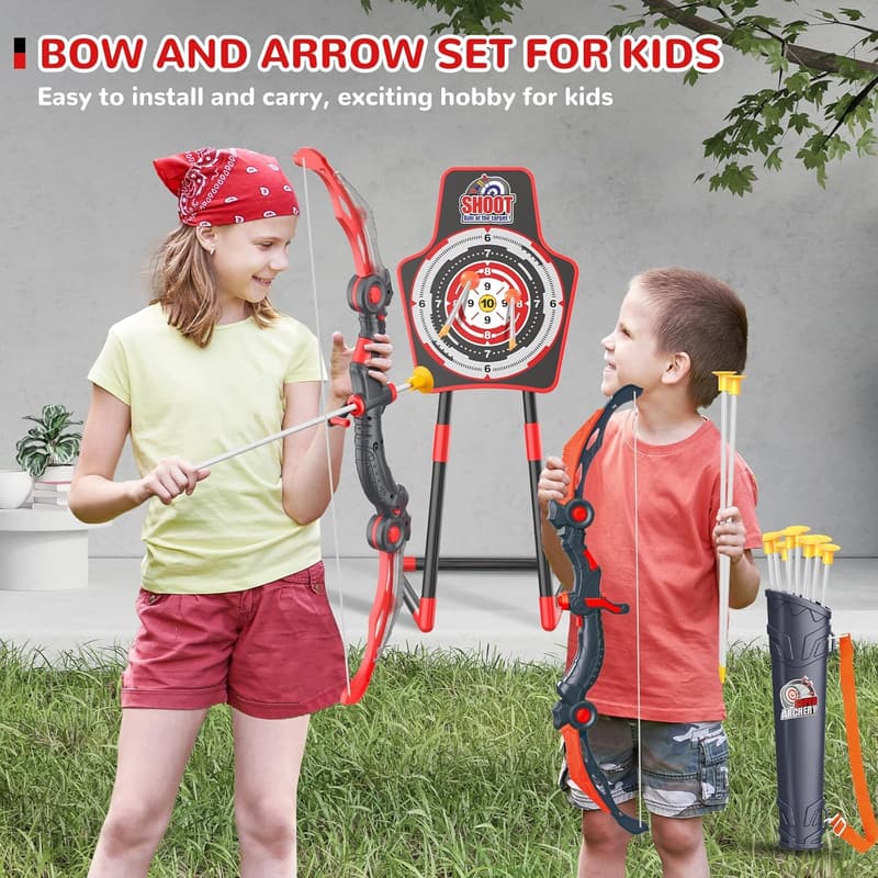 Kids' Birthday Bow and Arrow Set - LED Light Up, 2 Pack