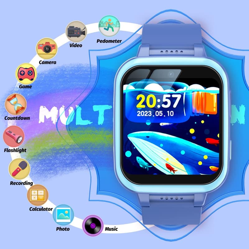 Kids Smartwatch with Touch Screen, Games, & Camera - Gift for Ages 6-13