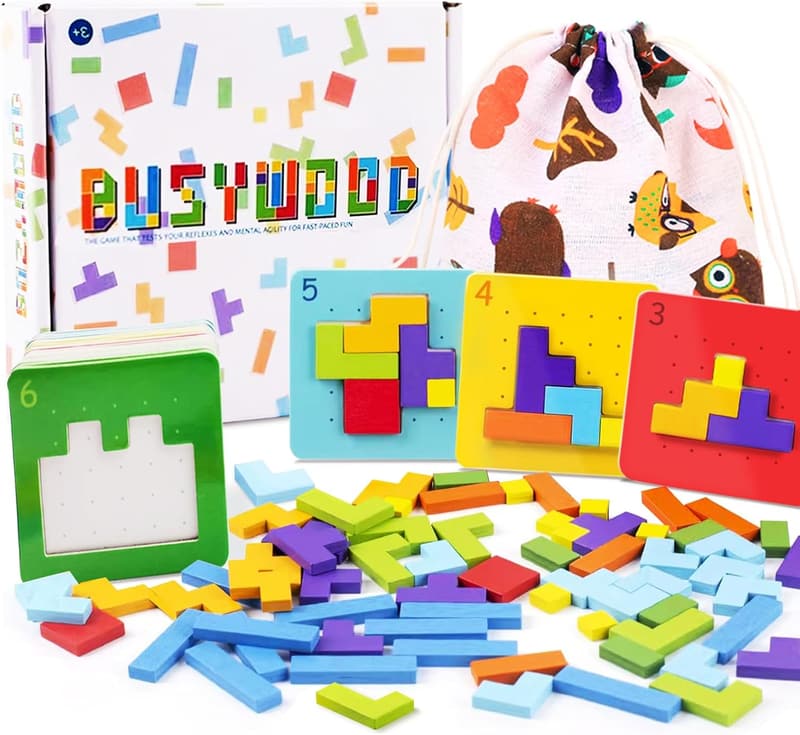 STEM Wooden Puzzles for Kids, Parent-Child Interactive Toy
