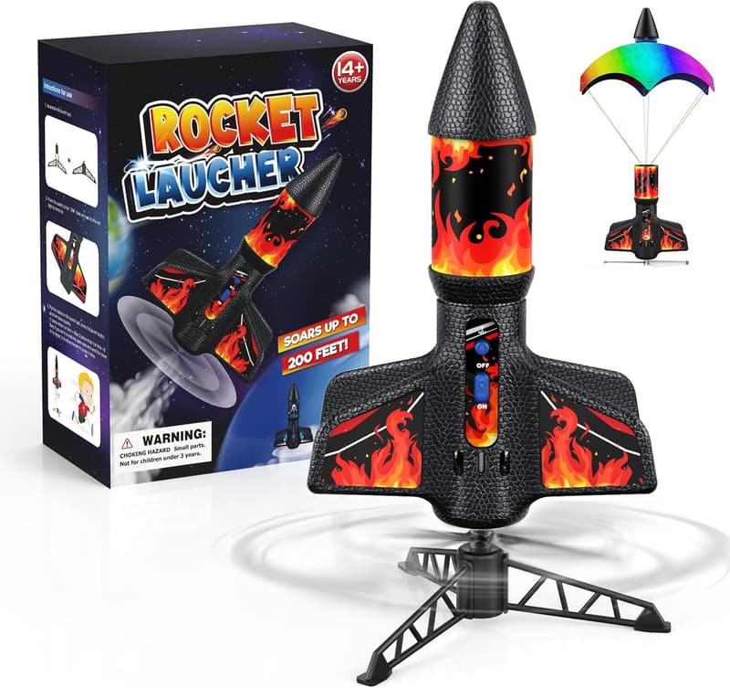 Model Rocket Launch Set - Ultra-high Flying Toy for Kids 8-12