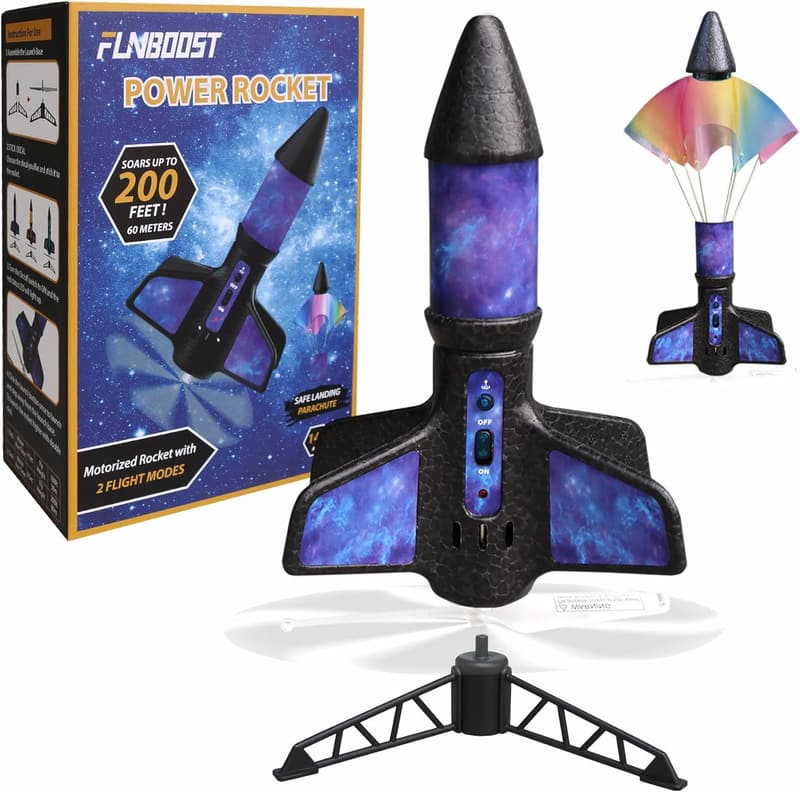 Electric Flying Rocket Launcher Toy for Kids, Ages 8-12