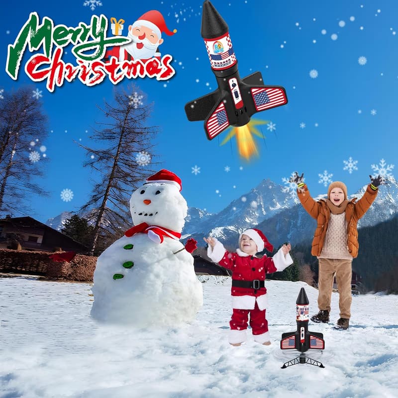 Motorized Electric Rocket Launcher for Kids Ages 6-12