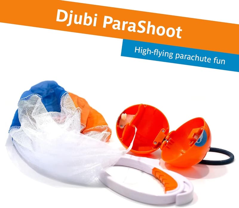 Outdoor Parachute Ball Launcher Toy for Family Fun Ages 8+