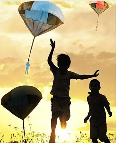 Skydiver Parachute Men Toy Set with Launcher - 3 Pieces