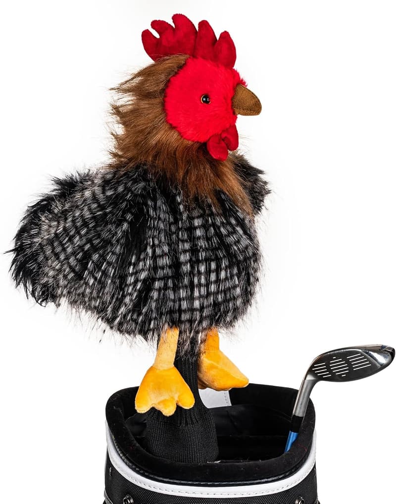 Chicken Headcovers - Black/Gray/Red Set