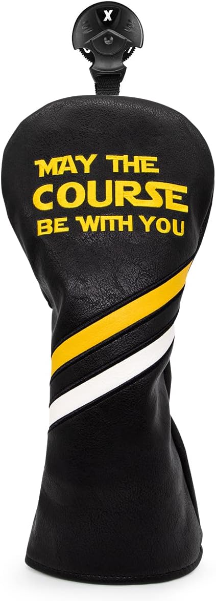 Elegant Leather Golf Head Covers with Embroidery & Number Tags