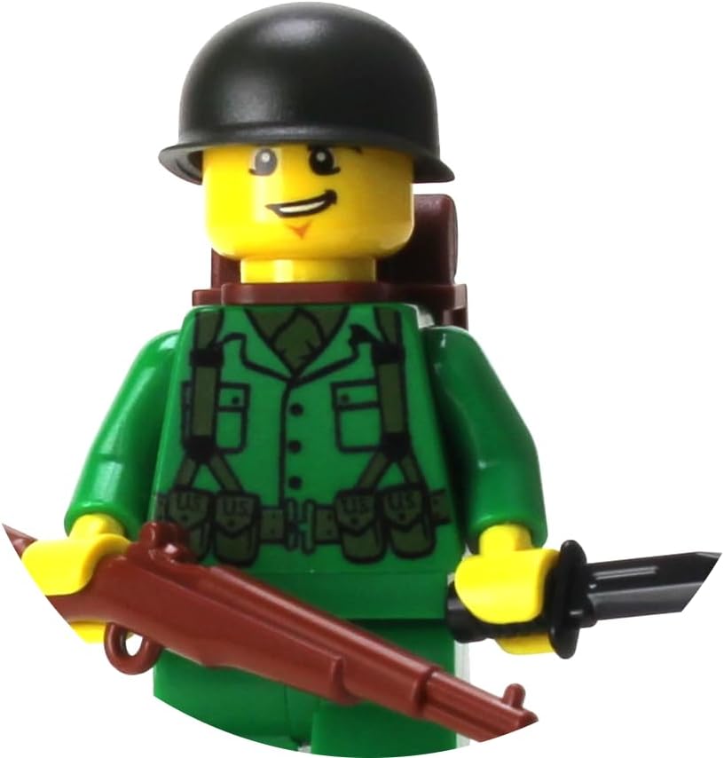 WW2 US Army Rifleman Collectible Minifigure - 1.6 Inches Tall