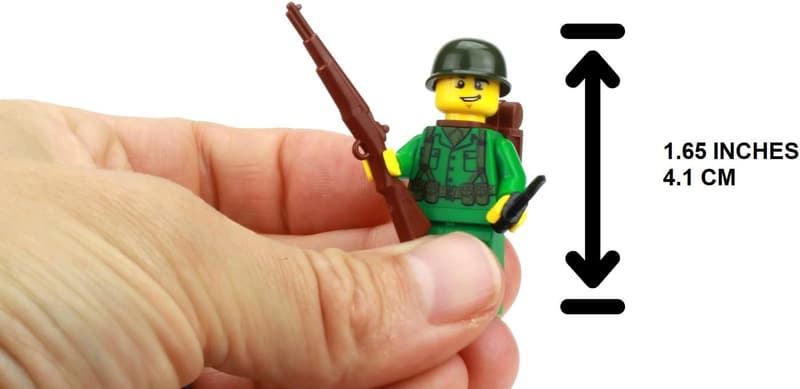 WW2 US Army Rifleman Collectible Minifigure - 1.6 Inches Tall