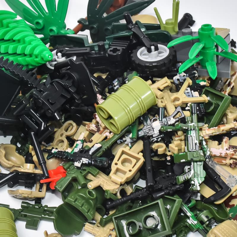 Military Weapon Pack Toy Set - 200+ Pieces - STEM Gift for Boys