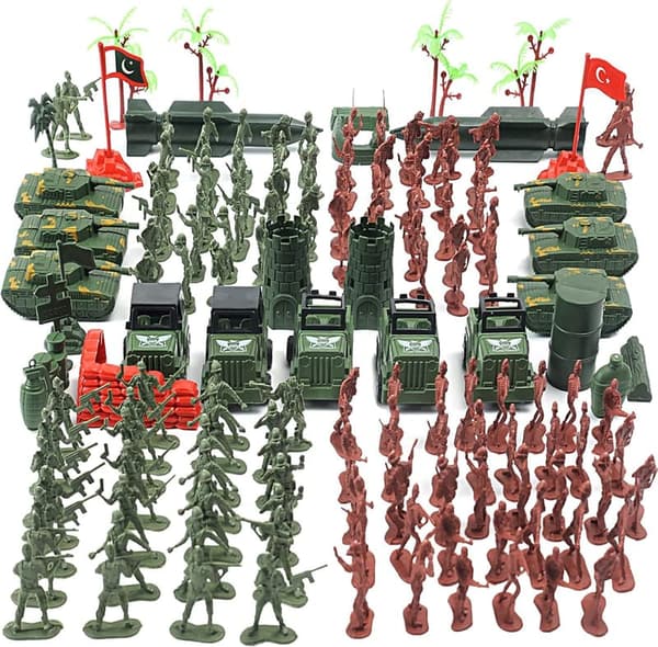 Army Men Military Playset with 307 Toy Soldiers & Vehicles