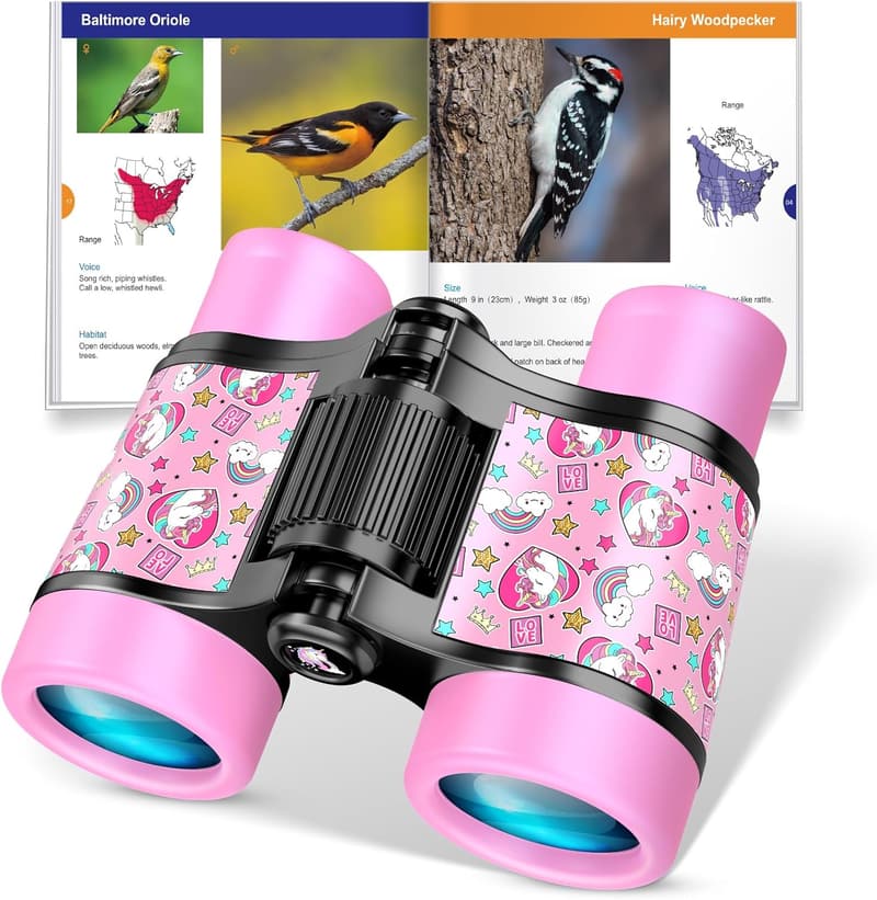 Pink Unicorn Binoculars for Kids - Adventure Toy for Ages 3-6