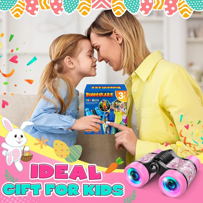 Pink Unicorn Binoculars for Kids - Adventure Toy for Ages 3-6