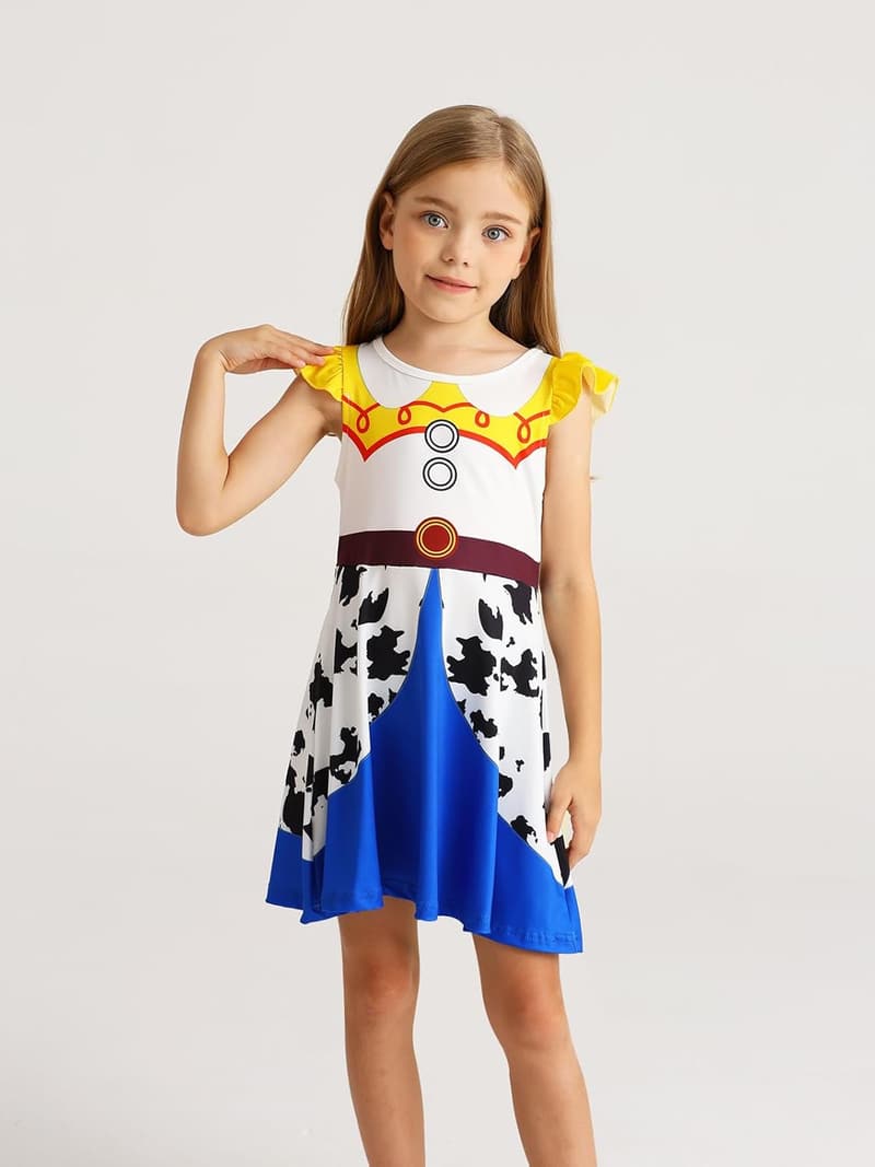 Toddler Girls Nightgown Pajamas - Princess Sleepwear Dress