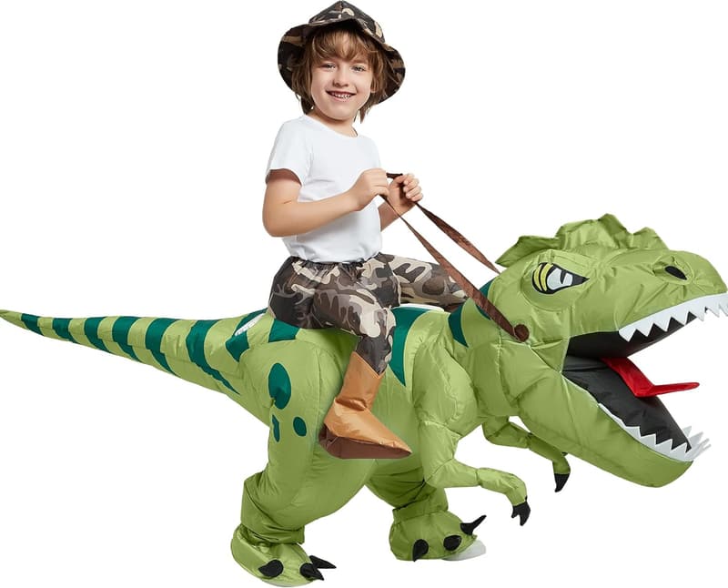 Kids' Inflatable T-Rex Costume for Halloween Party