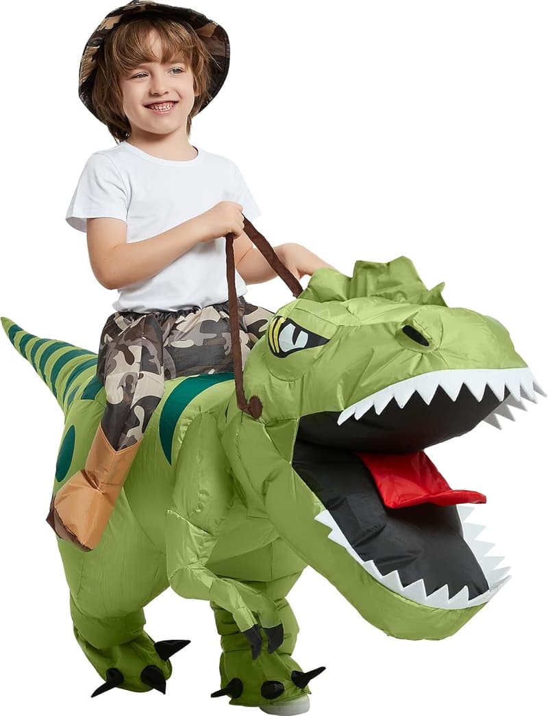Kids' Inflatable T-Rex Costume for Halloween Party