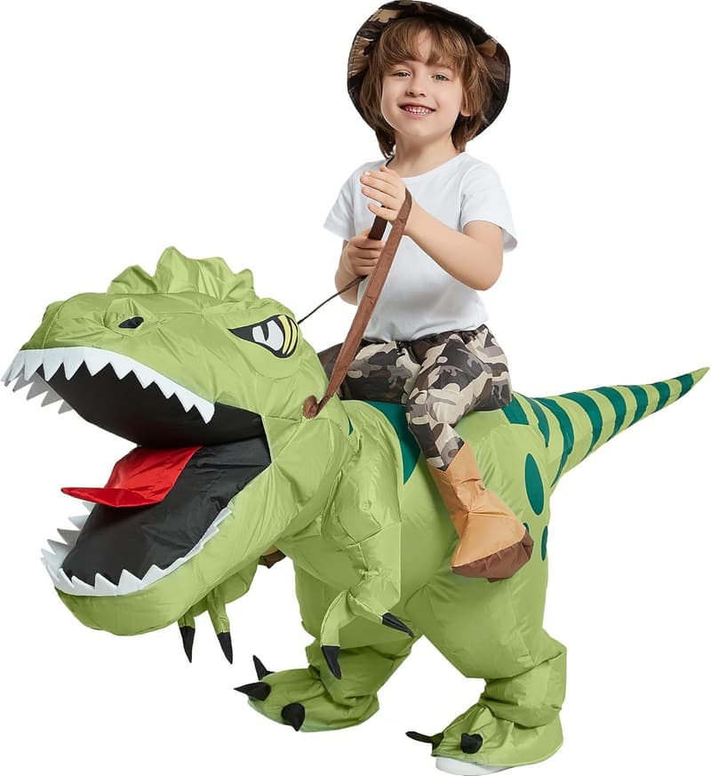 Kids' Inflatable T-Rex Costume for Halloween Party