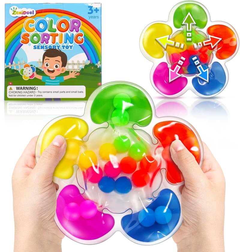 Montessori Color Sorting Toy for Toddlers - Educational Sensory Game
