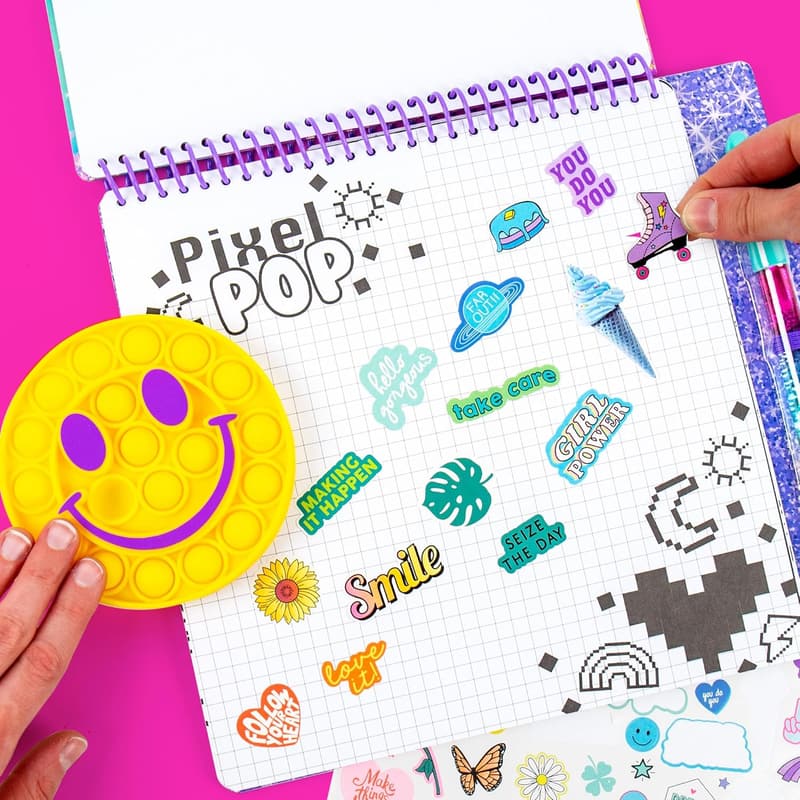 Creative Fidget Sketchbook Set for Kids with Stickers