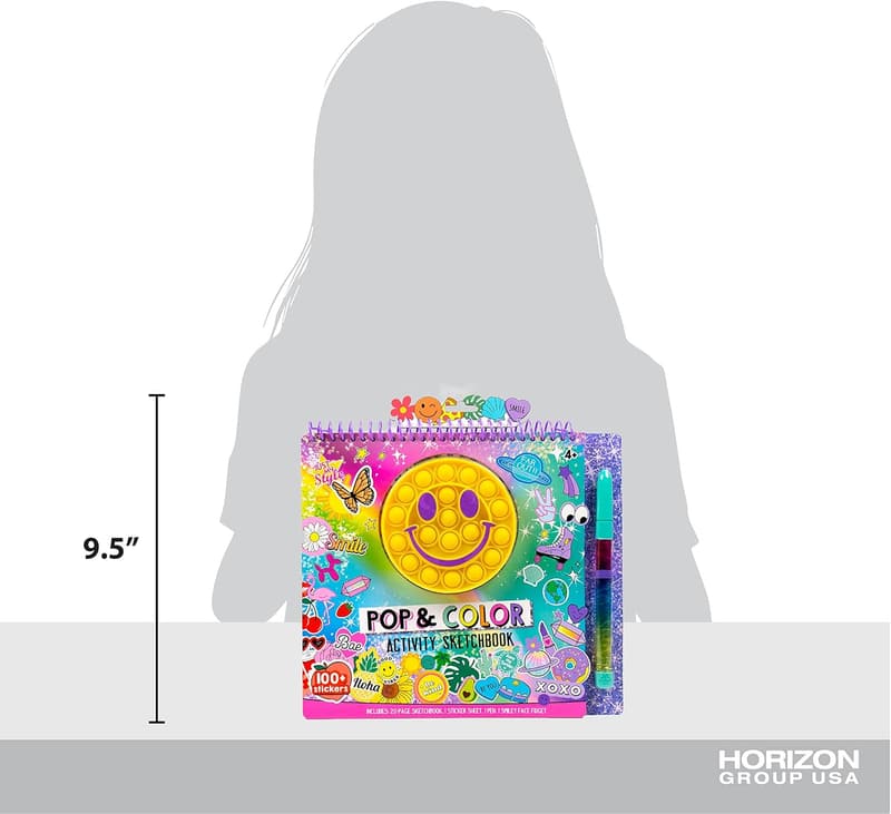 Creative Fidget Sketchbook Set for Kids with Stickers
