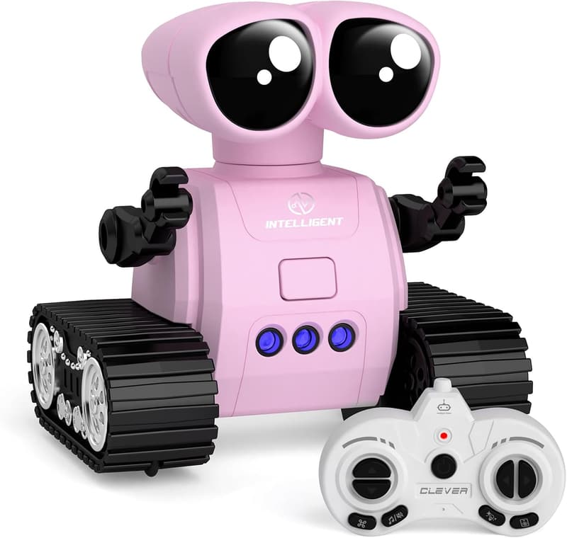 Rechargeable Remote Control Robot Toy with Walkie Talkies for Kids