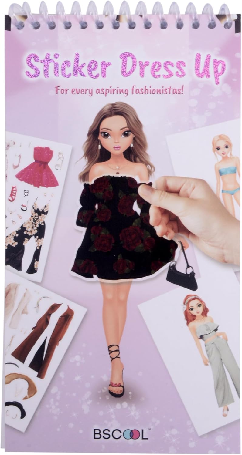 Girls' Fashion Design Sticker Activity Book for Ages 5+
