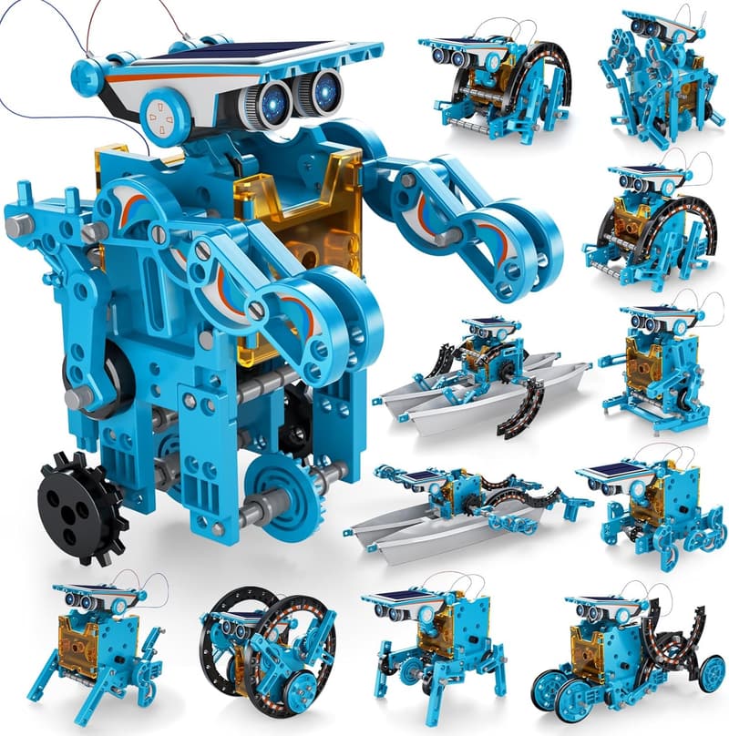STEM 12-in-1 Solar Robot Building Kit for Kids Ages 8-14