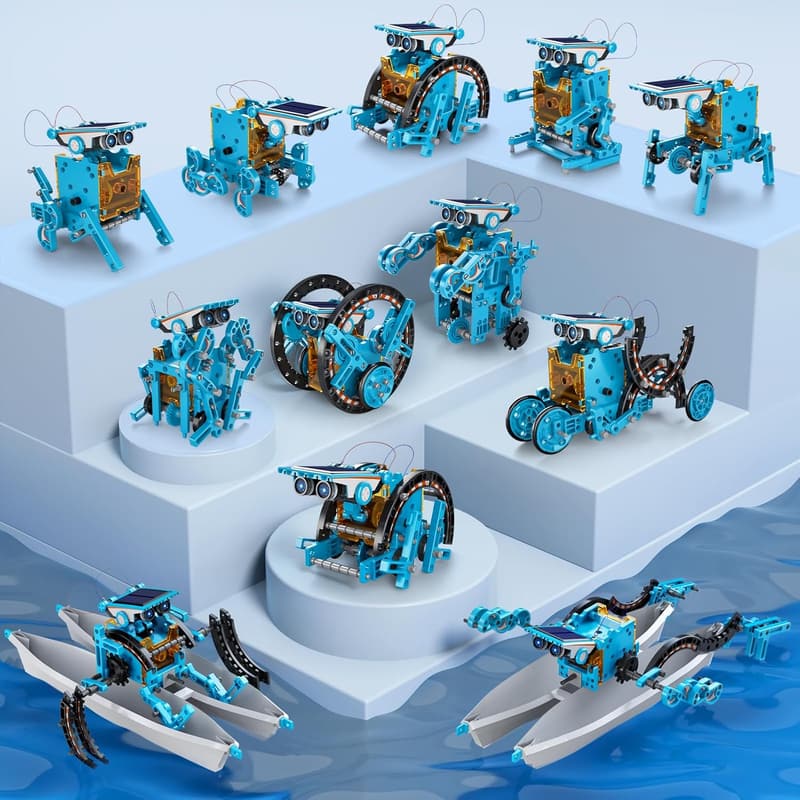 STEM 12-in-1 Solar Robot Building Kit for Kids Ages 8-14