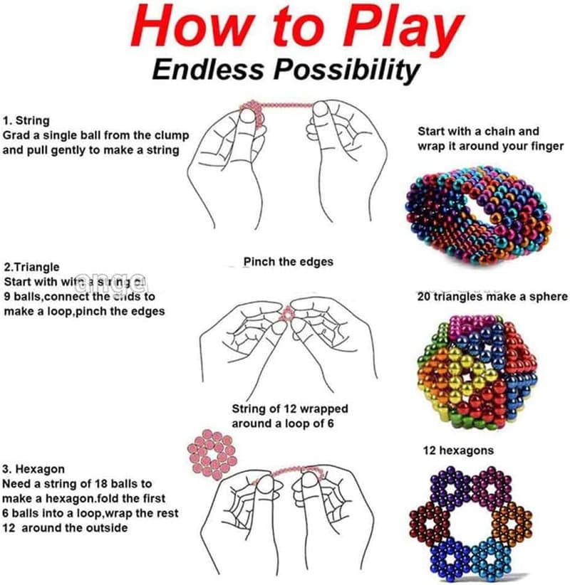 Multicolor 1001-Piece Tabletop Toy for Creative Stress Relief