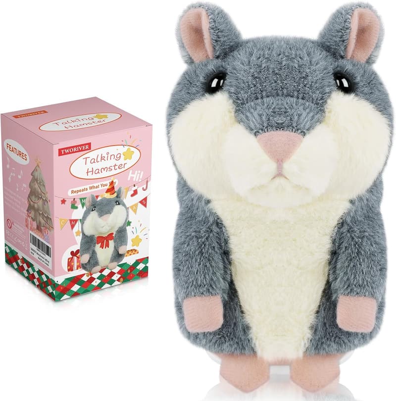 Plush Talking Hamster Toy for Kids - Birthday & Christmas Gift