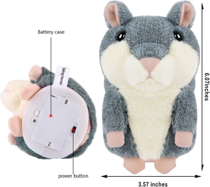 Plush Talking Hamster Toy for Kids - Birthday & Christmas Gift