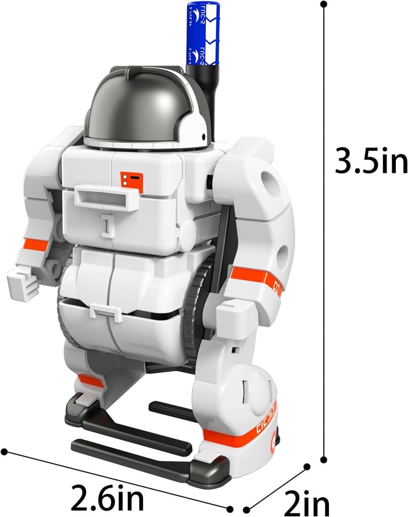 STEM Solar Robot Kit for Kids Age 8-12 - 6-in-1 Space Toys