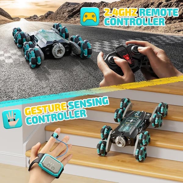 Remote Control Stunt Car for Boys 8-13 - 360° Rotating Drifter