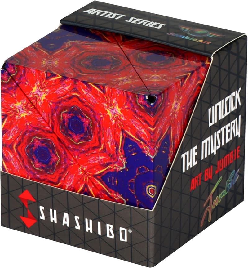 STEM Magnetic Fidget Cube - SHASHIBO Shape Shifting Toy (Fire Goddess)