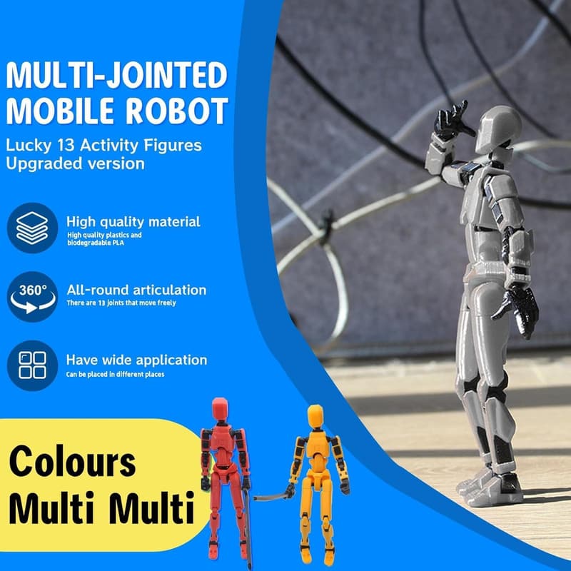 Lucky 13 Nova Titan Action Figure - 3D Printed Movable Toy
