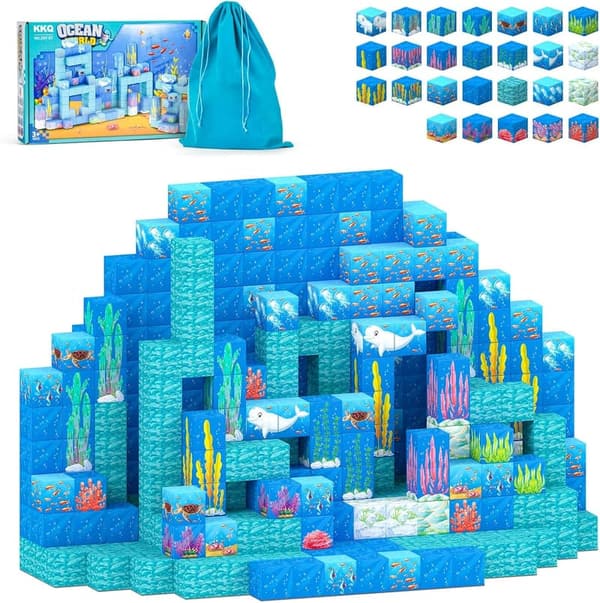 STEM Magnetic Building Blocks - 150PCS Toddler Sensory Toy