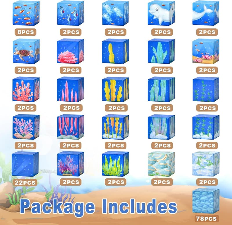 STEM Magnetic Building Blocks - 150PCS Toddler Sensory Toy