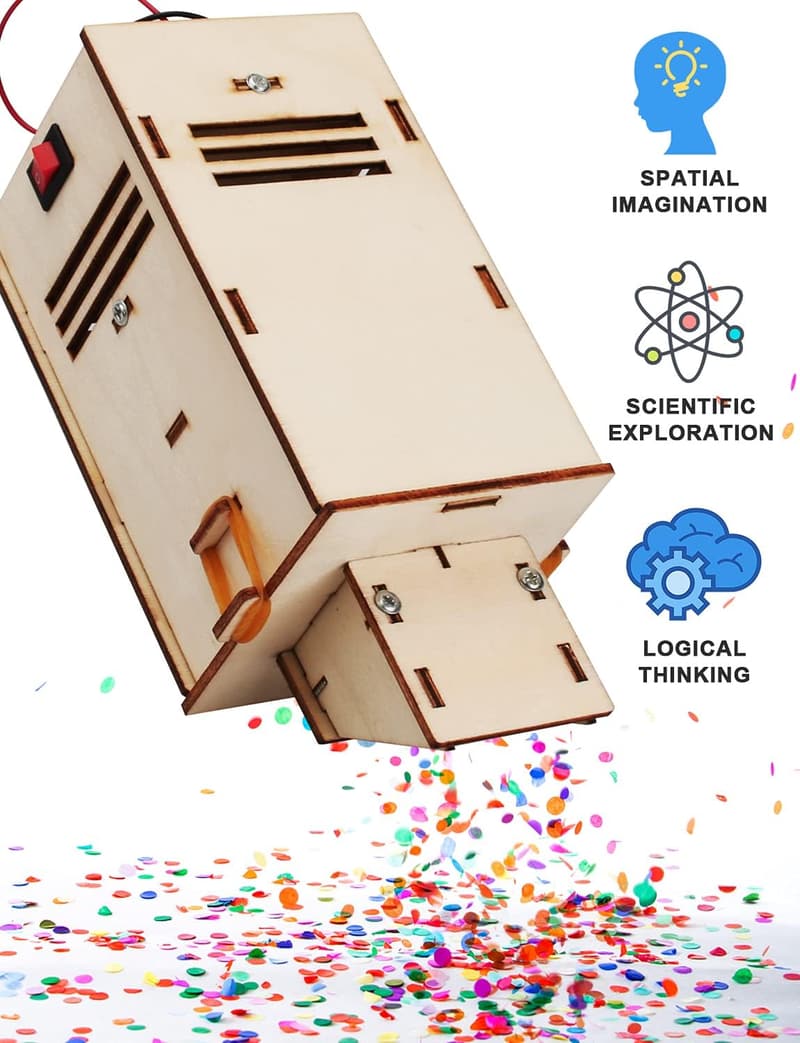 STEM Building Kits for Kids 8-13 - 4 Wooden 3D Puzzles