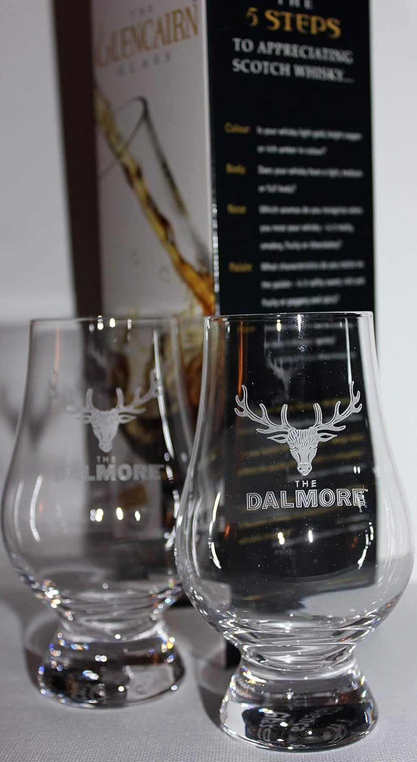 Dalmore Branded Whisky Glass Set of 2 in Gift Box