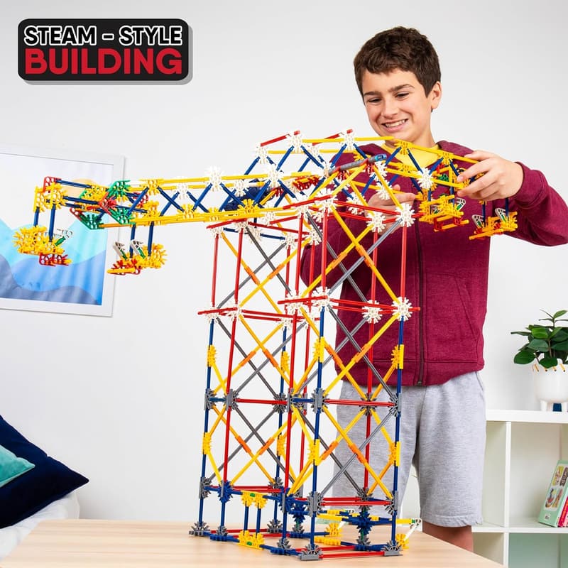 K'NEX 3-in-1 Motorized Amusement Park Building Set for Kids