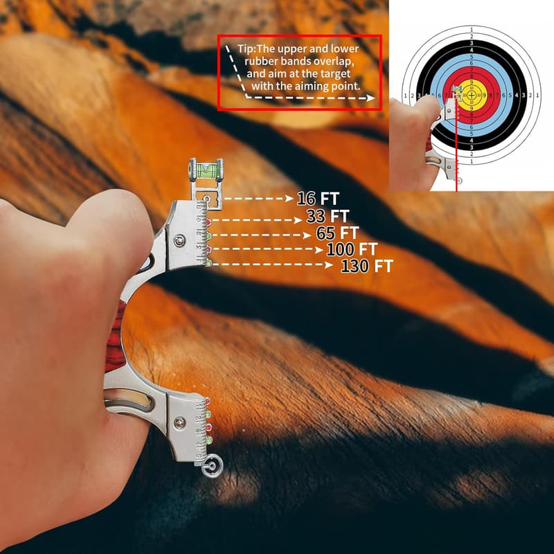 Premium Pocket-Sized Slingshot for Adults