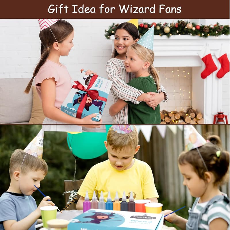 DIY 67-Piece Magic Wand Craft Kit for Kids' Birthday Party