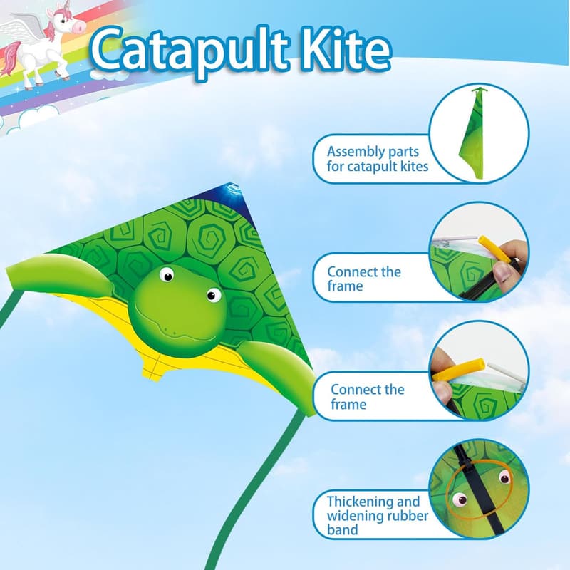 Outdoor Flying Kites & Airplane Launcher Set for Kids (3-8)