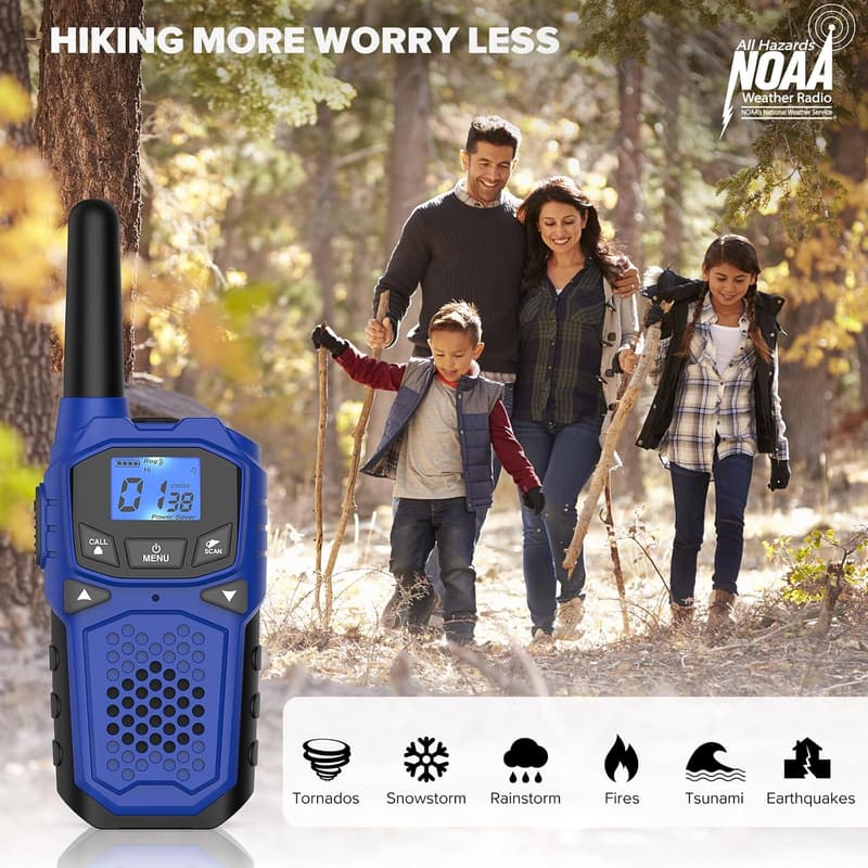 Long Range Walkie Talkies for Camping – 3 Two-Way Radios