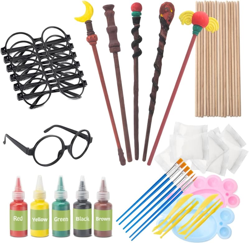 Magic Wand Making Kit - 63 PCS Art Craft Set for Kids