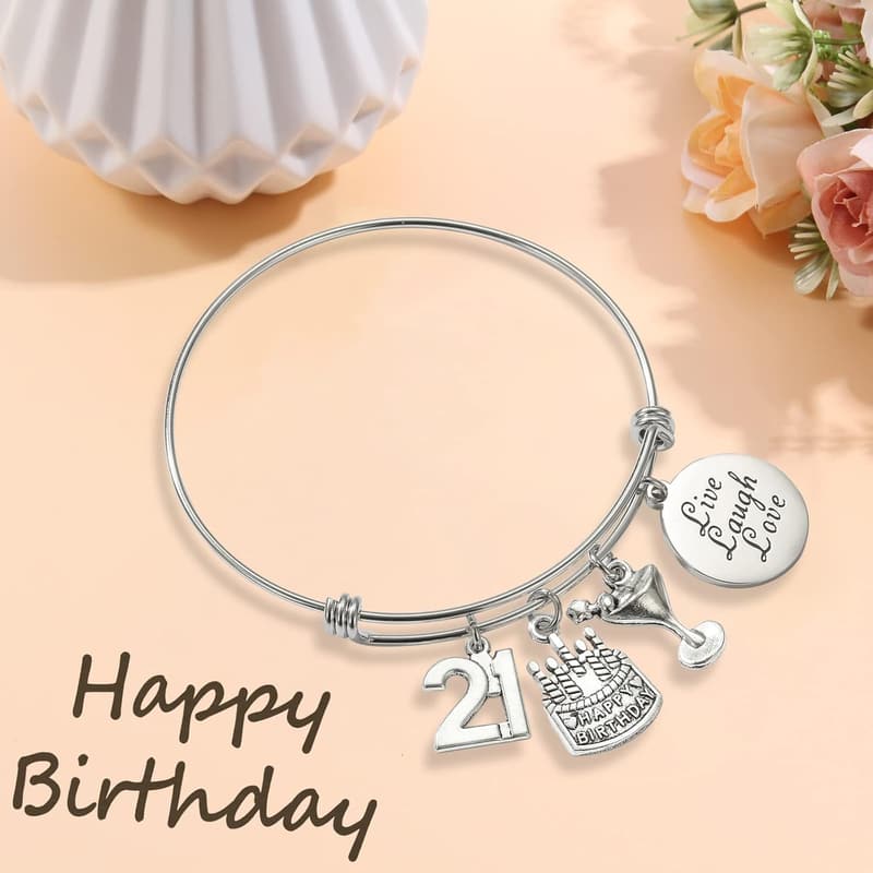 Natural Healing Crystal Bracelet - Birthday Gift for Her