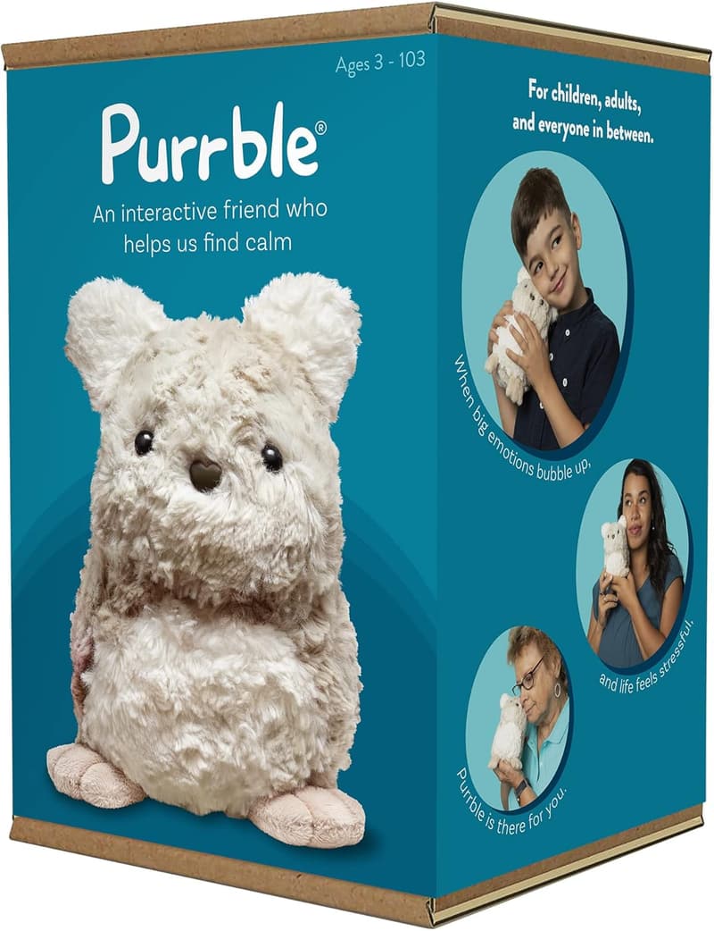 Purrble Companion - Interactive Calming Plush Toy for All Ages
